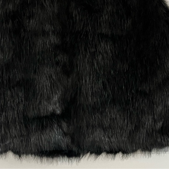 J. Crew Factory Black Faux Fur Vest Warm Soft Cozy Womens size Small - Picture 6 of 12